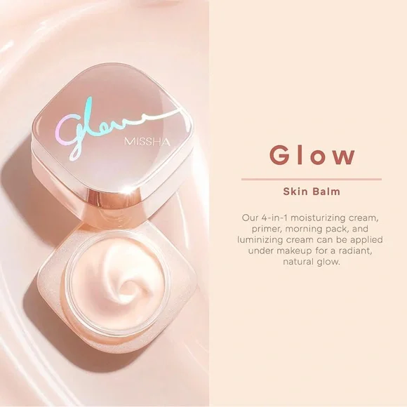 Glow Skin Balm 1.69 Fl Oz 4-In-1 Primer Moisturizing Cream Morning Pack Lot of 2 - Picture 7 of 11